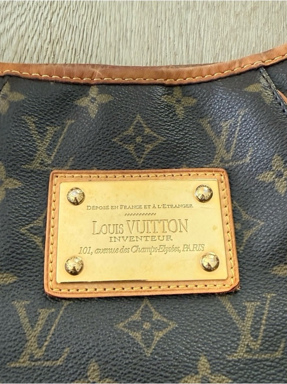 Louis Vuitton Galliera PM Monogram Hobo Bag Shoulder Bag Authentic - Picture 7 of 9